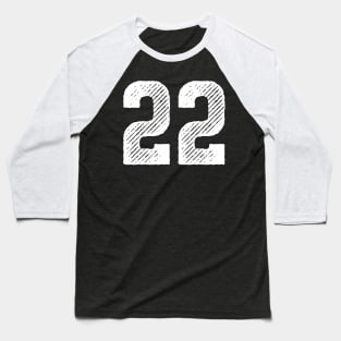 Rough Number 22 Baseball T-Shirt